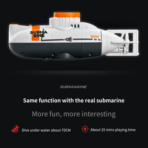 Submarino De Radiocontrol Mini Rc Submarine De 6 Canales Par