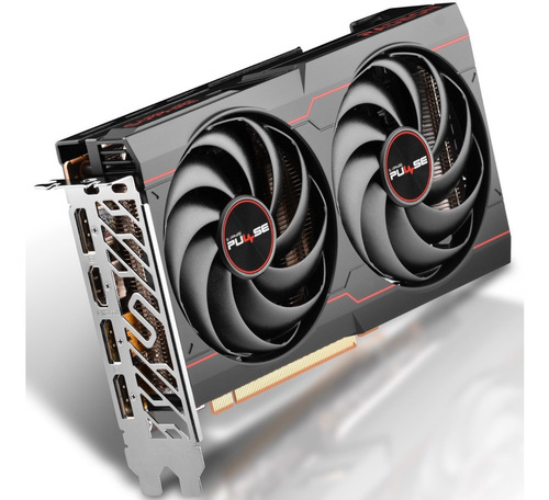 Imagen 4 de 10 de Placa De Video Sapphire Pulse Rx 6600 Gaming 8gb 2 Coolers F