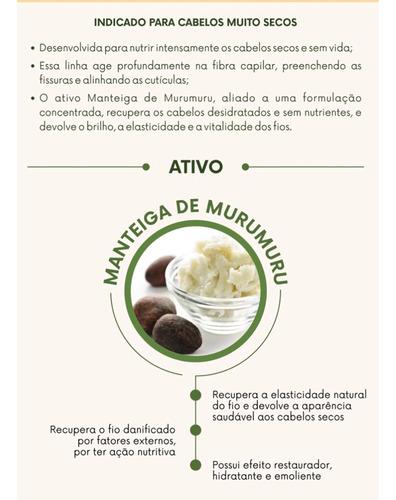 Máscara Manteiga Nutritiva Murumuru, Haskell - 900g