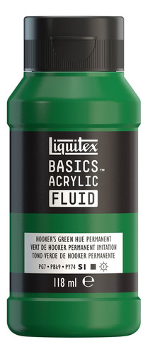 Tinta Acrílica Basics Fluid 118ml Hookers Green Perm Hue