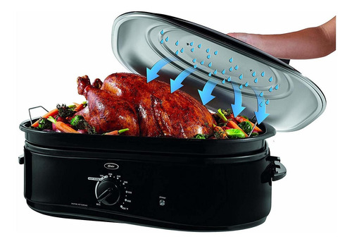 Oster Ckstrs18-bsb Horno Tostador De 18 Cuartos Con Tapa