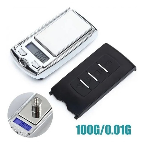 Imagen 4 de 5 de Gramera Pesa Balanza Profesional Mini Llavero 0.01gr A 100gr