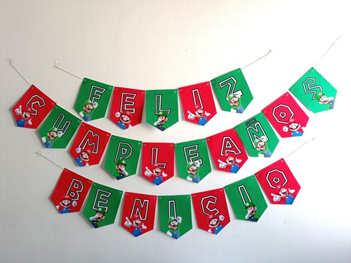 Imagen 4 de 10 de Platos Mario Bros Cumpleaños Decoración