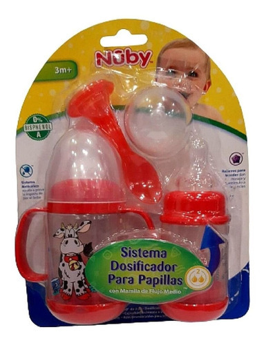 Sistema Dosificador Papilla Nuby Rojo