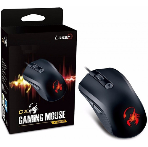 Imagen 9 de 10 de Mouse Gamer Genius Retroiluminado 1600 Dpi 6 Botones Full