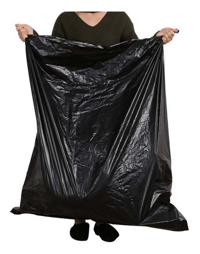 Imagem 2 de 6 de Saco De Lixo Preto 500 Litros C/50 Reforçado