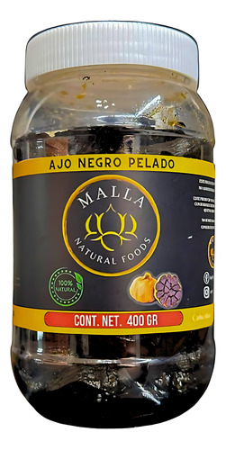 Ajo Negro Malha Pelado Gourmet 400 Gr