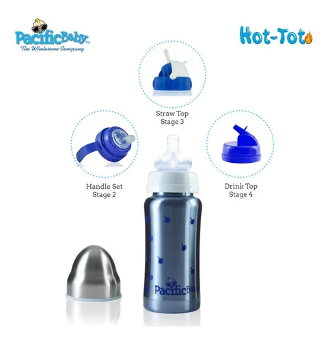 Pacific Baby Hot-tot - Botella De Alimentacin Ecolgica Para