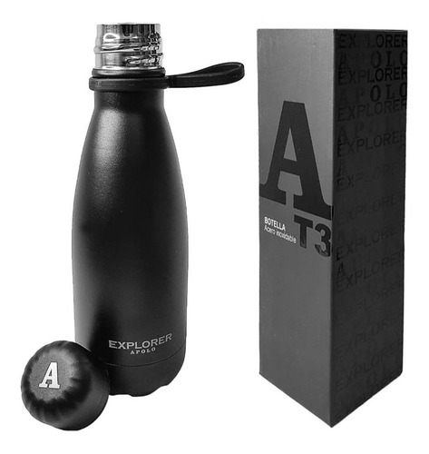 Botella Deportiva 500 Ml Acero Inoxidable Explorer Apolo T3