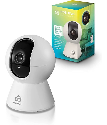 Câmera De Vídeo Segurança Positivo Smart Bot Wi-fi 360° 2a G