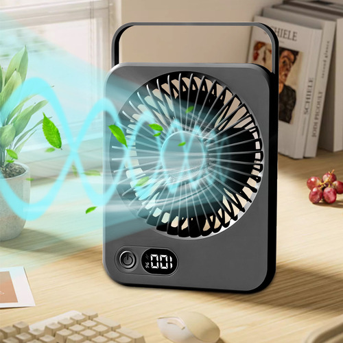 Ventilador De Escritorio Recargable P De Batería Larga Y Del