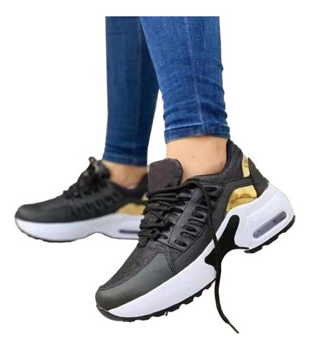 Zapatos Tenis De Mujer Casuales Cómodos Antideslizantes 1