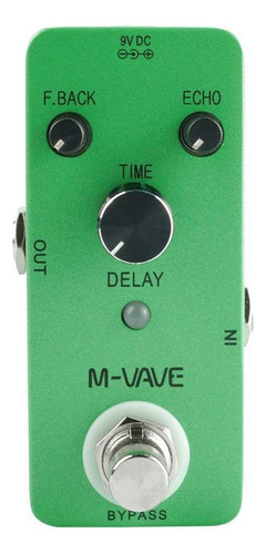 - Pedal De Efeito Delay M-vave Verde