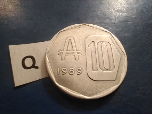 Moneda De 10 Austral Año 1989 Casa Del Acuerdo En Reverso