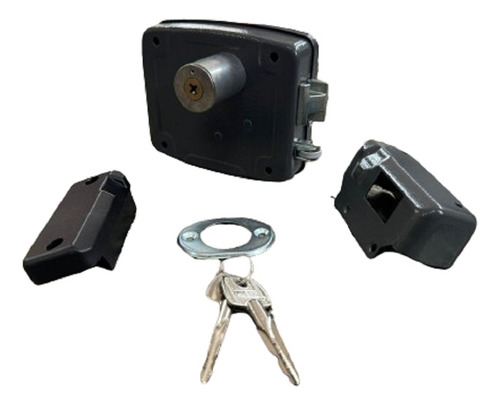 Fechadura Eletrica Agl Al100r Cinza Cilindro Fixo Tetra 42mm
