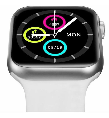 Reloj Inteligente T500 Plus Android Ios Blanco Notificación Color De La Caja Plateado