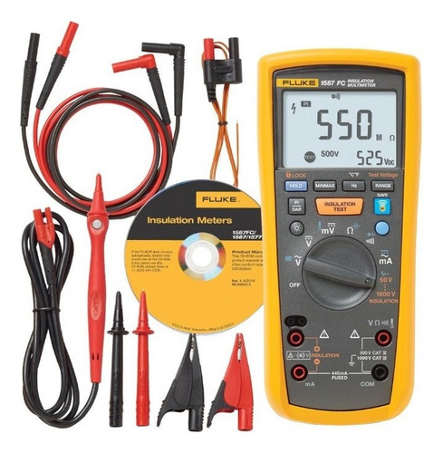 Multímetro Digital Para Isolamento 1000v 1587 Fc Fluke