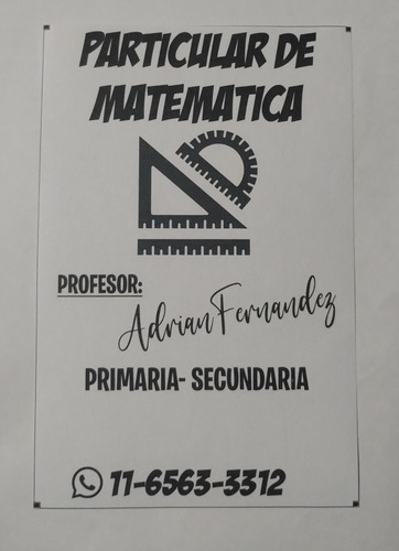 Clases Particulares De Matemáticas Y Trabajo Práctico