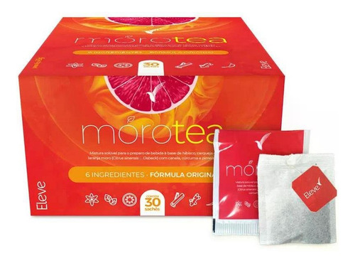 Chá Morotea Laranja Moro - 30 Dias - 30 Sachês - Eleve Life Sabor Sem Sabor