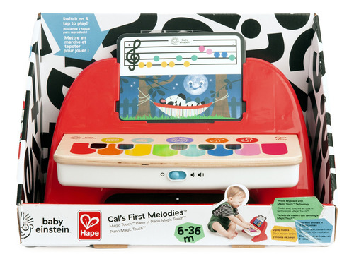 Cal's First Melodies Magic Touch De Baby Einstein, Piano Musical De Madera Para Bebés A Partir De 6 Meses.