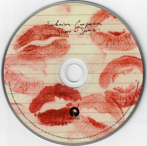 Sabrina Carpenter Short N' Sweet Alternative Cover Cd Versión Del Álbum Estándar