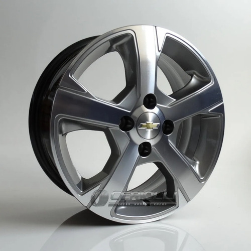 Par De Rodas Onix Ltz 2017 Aro 14 Celta Corsa Cor Grafite Diamantado Claro