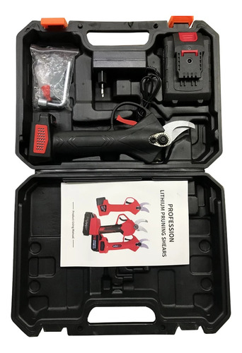 Tesoura Elétrica De Poda 48v Sem Fio Com 2 Baterias Kit