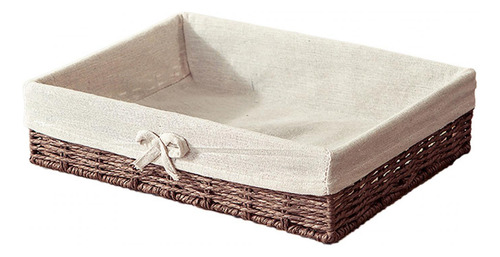 Cestas Tejidas, Organizador Rectangular, 35cmx25cmx8cm