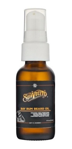 Fragancia Bay Rum Beard Oil Suavecito 1 Oz