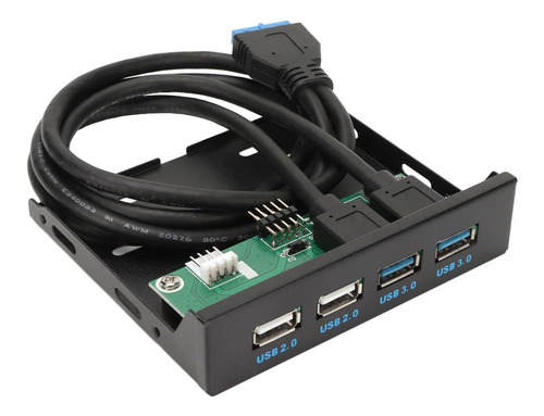 Panel Frontal Usb 3.0 Hub 4 Puerto Concentrador Interno 3.5 