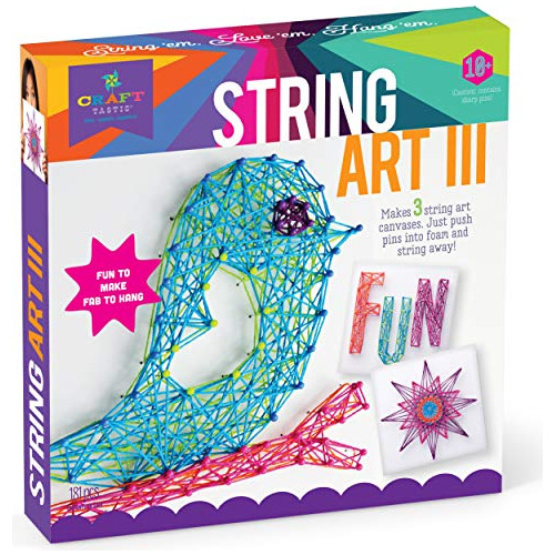 Craft Tastic Diy String Art Craft Kit Niños Todo Inclu...