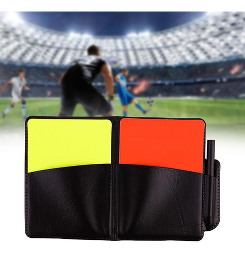 2 Juego De Tarjetas De Árbitro De Con Libro De Bolsillo