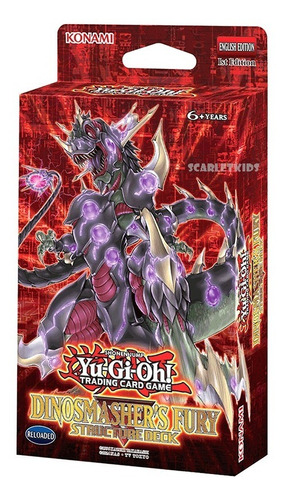 Yu-gi-oh! Dinosmasher's Fury Structure Deck Scarlet Kids