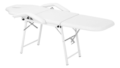 Camilla Masaje Silla Spa Consultorio Lashista Portatil Color Blanco