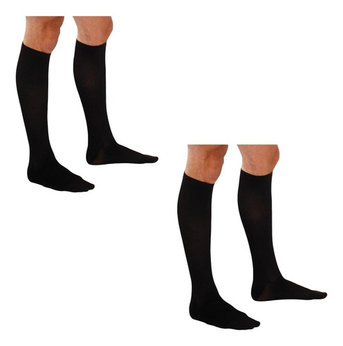 2 Pares Calcetín Hombre Media Compresio 15-20 Therafirm Azul