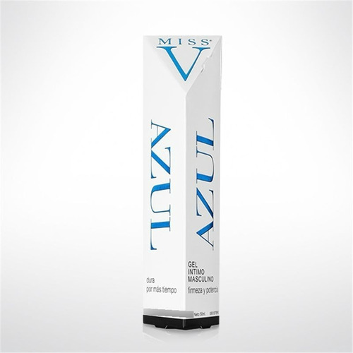 Imagen 5 de 5 de Gel Lubricante Intimo Miss V Azul Hombre 50 Ml
