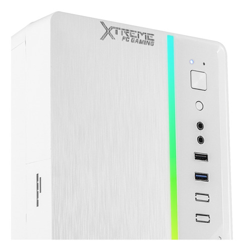 Gabinete Gamer Xtreme Pc Gaming Ultron Micro Torre Micro Atx 500w Rgb Blanco