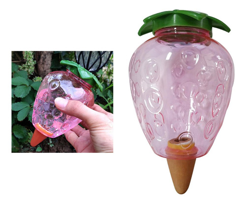 Dispositivo De Auto-rega De Plantas Estacas De 500ml Morango