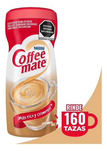 Sustituto De Crema Para Café Coffee Mate Polvo Original 640g