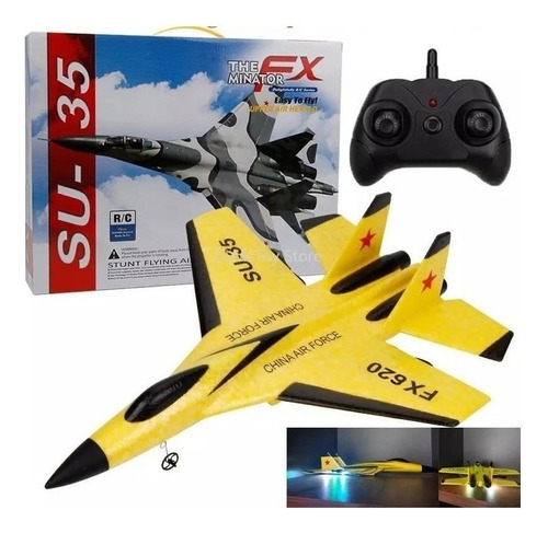 Bimotor Rc Jet Airplane Control Remoto Fx820 Su-35 Cessna