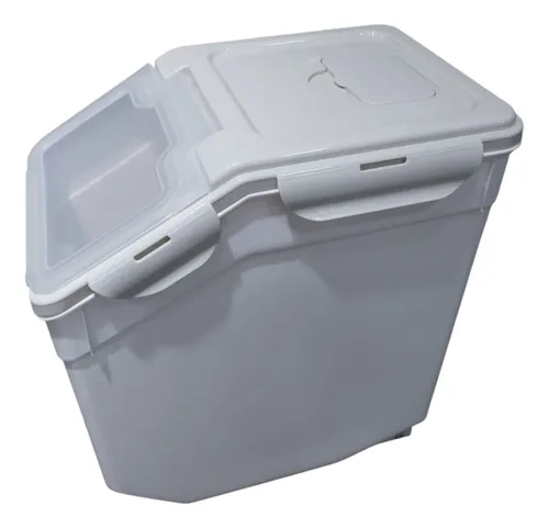 comprar Contenedor Hermético 15kg Con Ruedas + Taza Medidora Cocina