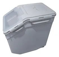 Comprar Contenedor Hermético 15kg Con Ruedas + Taza Medidora Cocina