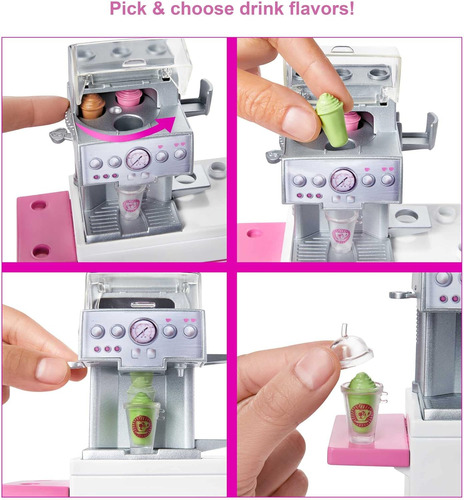 Muñeca Barbie You Can Be Anything, Juego De Cafetería Con Mu