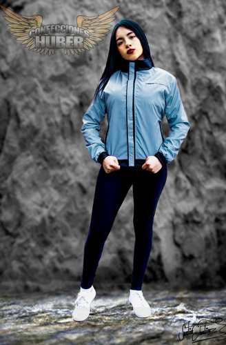 Chaqueta Totalmente 100% Reflectiva Impermeable Para Moto