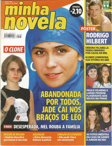Revista Minha Novela 136 - Abril 2002 - Capa O Clone