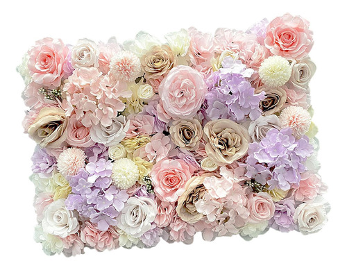 Panel De Pared Con Flores Artificiales En Tonos Estilo A