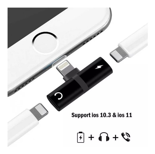 Adaptador 2 En 1 Carga & Audio Para iPhone