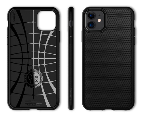 Spigen Funda Liquid Air Compatible con iPhone 11 (2019) - Negro Mate