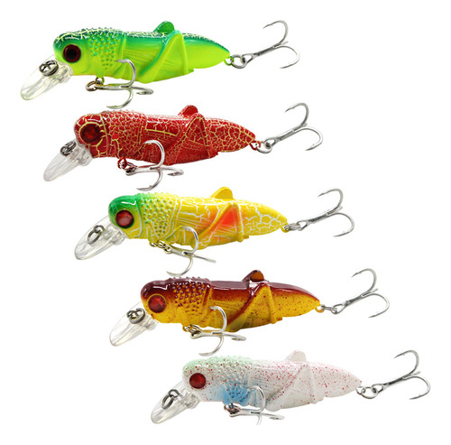 Kit Señuelo Combo Pesca Zabaleta Trucha Mojarra Efectivos X5