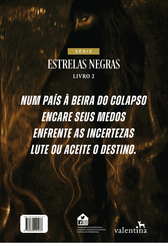 A Sombra Flamejante, de Armentrout, Jennifer L.. Estrelas Negras (2), vol. 2. Editorial Editora Valentina Ltda, capa mole em português, 2022